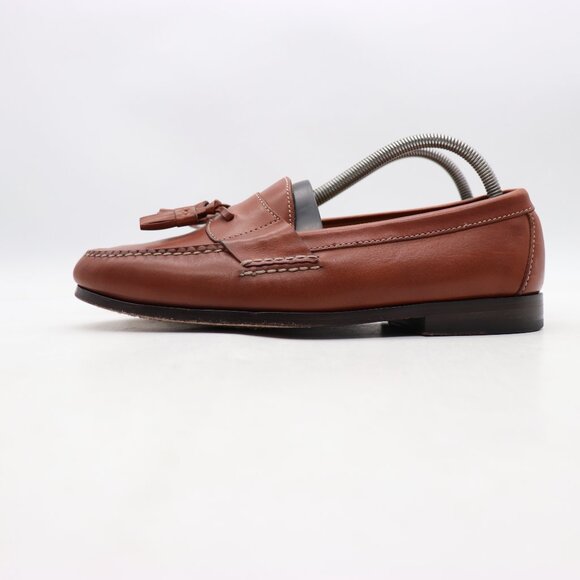 Cole Haan Brown Leather Tassel Loafers Men’s 8 EEE Classic Dress Shoes C02995 main image 5